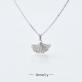 Chinese Custom Wholesale Fashion Jewelry 925 Sterling Silver White Gold Plated Necklace For Women